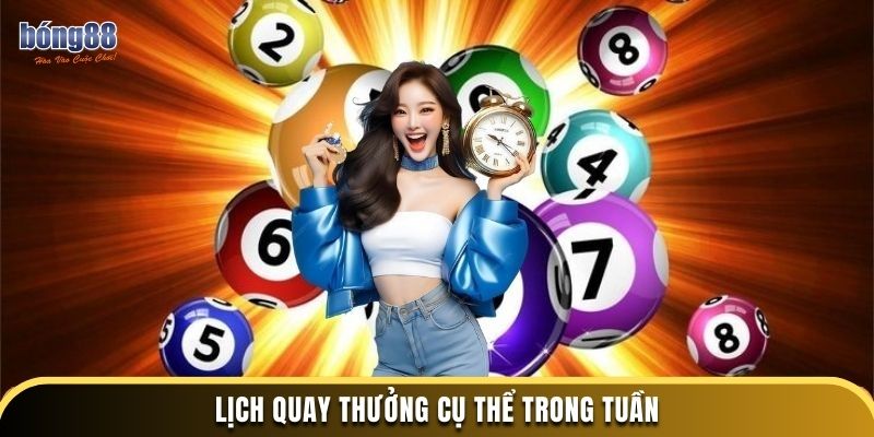 Lịch quay cụ thể trong tuần